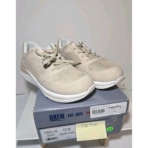 DREW® Women's CHIPPY Athletic, Training, Orthotic Shoes, Cream, Sz 9.5M